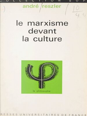 cover image of Le marxisme devant la culture